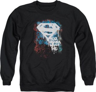 Gildan Superman Real Heroes Never Die Adult Crewneck Sweatshirt