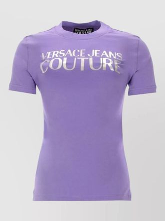 Versace Jeans Couture crew neck fitted short sleeve top