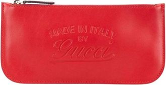 Gucci Pre-owned Borsa Zip in Pelle - - Pre-owned - Donna - Rosso - ONE SIZE