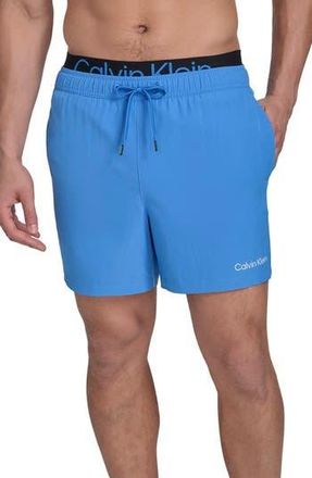 Calvin Klein Swim Trunks in Blue at Nordstrom Rack, Size Xx-Large