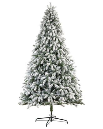 Nearly Natural 9Ft. Flocked South Carolina Spruce Artificial Christmas Tree