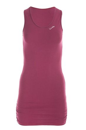 Winshape Longtop WINSHAPE WTR15, Damen, Gr. XS, lila (berry love), 90% Baumwolle, 10% Elasthan, Rundhals, Tops Longtop, mit seitlicher Raffung