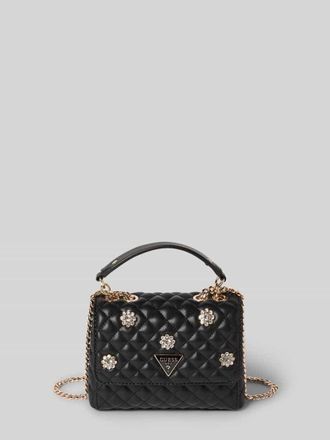 Guess Handtasche mit Steppn&auml;hten Modell EVERLEE in Black, Gr&ouml;&szlig;e 1