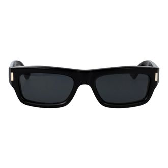 Saint Laurent Rechthoekige Zonnebril - unisex - Accessoires - Zwart - Maat: 54 MM