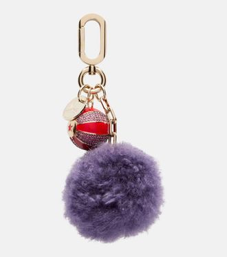 Christian Louboutin Leather-trimmed bag charm