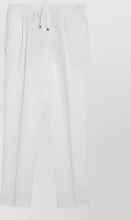 Brunello Cucinelli linen straight-leg trousers