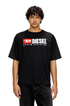 Diesel T-shirt with Diesel patch logo - T-Shirts - Man - Black