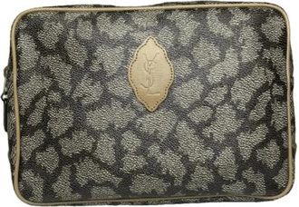Saint Laurent Pre-owned Leren Clutch - Dames - Vintage Clutch - Veelkleurig - ONE Size - Leer - Vintage