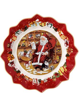 Villeroy & Boch santa claus-print porcelain plate - unisex - Porcelain - One Size - Multicolour