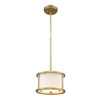 Netlighting Lemuria 1 Light Round Ceiling Mini DuoMount Pendant Gold E27