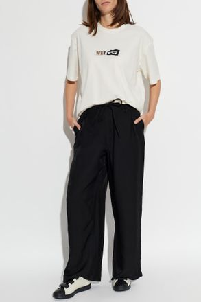 Yohji Yamamoto Loose-fit Trousers, Womens, Black
