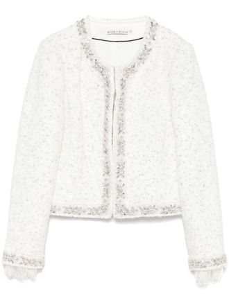 Alice & Olivia Embroidered Short Jacket