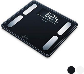Beurer B&aacute;scula De Ba&ntilde;o Beurer Diagnostics Xxl De 200 Kg Con 10 Posiciones De Memoria, Color Blanco