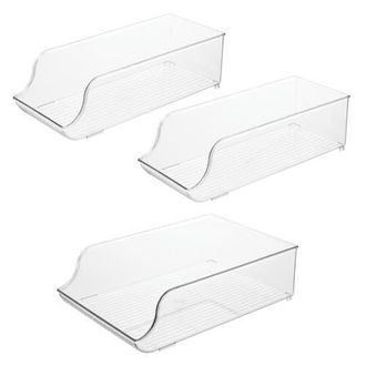 iDesign Set of 3 Water Bottle Organizer and Soda Can Dispenser - Clear at Nordstrom