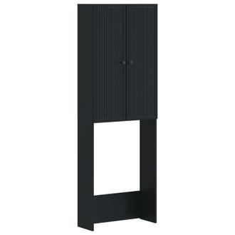 vidaXL Mueble De Ba&ntilde;o Ede Negro 66 X 25,5 X 190 Cm Vidaxl