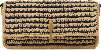 Christian Louboutin Mini Bettina Raffia Clutch in 3373 Naturel/last Night at Nordstrom