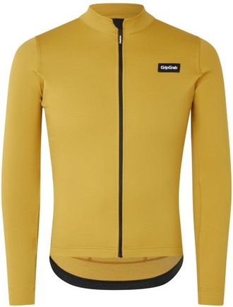GripGrab EXPLR Merinotech Thermal Long Sleeve Jersey Velojacke für Herren | beige