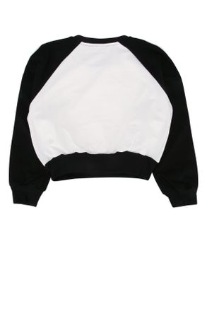 Twin-Set Striped Color-Block Sweatshirt - Black