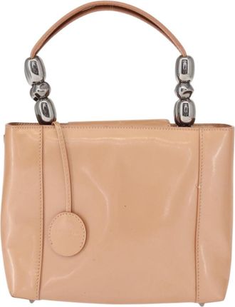 Dior Malice Handbag Patent Leather Pink Patent_Leather Handbag (Pre-Owned)