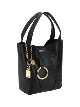 Chlo&eacute; Womens Spin Shoulder Bag Black Calf Leather Bos Taurus