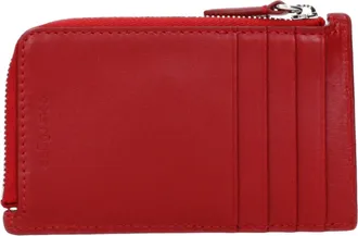 Courr&egrave;ges Leather Wallet - Red