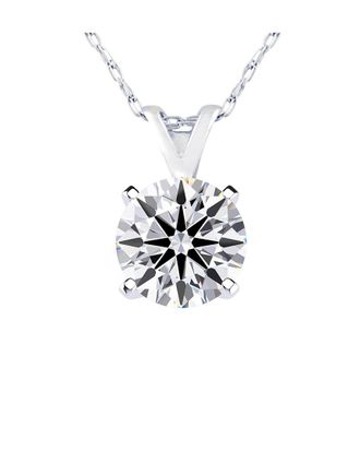 SuperJeweler Superjeweler Silver 1.00 Ct. Tw. Lab-Grown Diamond Necklace