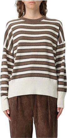 Brunello Cucinelli Truien & Vesten, Dames, Bruin, S, T-Shirts