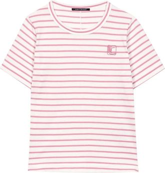 Luisa Cerano Casual Shirt met uniek design - Dames - T-shirts - Roze - S - Katoen - Tops