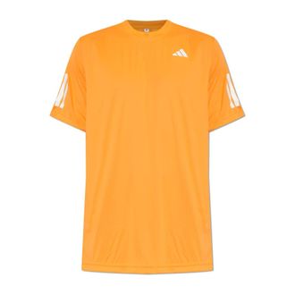 adidas Training T-Shirts, male, Orange, Size: 2XL Club 3 Stripe Tee