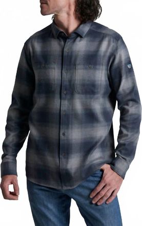 K&uuml;hl Mens Law Flannel Top In Steel Blue