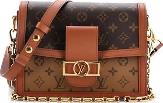 Louis Vuitton Dauphine Reverse Monogram Canvas MM shoulder bag - Bruin