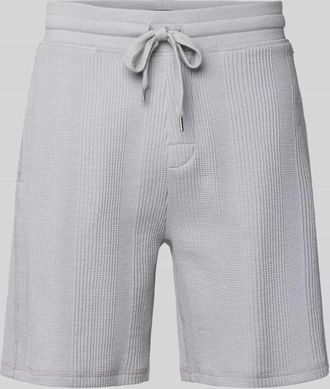 HUGO BOSS Regular Fit Sweatshorts aus Baumwoll-Mix in Hellgrau, Größe XXL