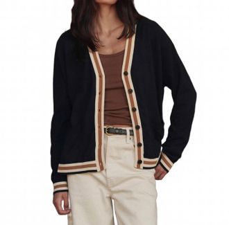 The Great. The Bowery Cardigan In Black