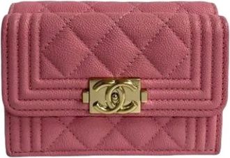 Chanel Pre-owned Portemonnee (drievoudig) - Dames - Vintage Accessoires - Roze - ONE Size - Vintage
