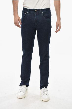 Corneliani Stretch Cotton Dark Washed Slim Fit Denims 20cm size 31
