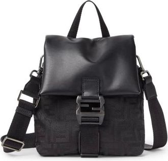 Fendi Flux Bag In Ff Nylon And Leather