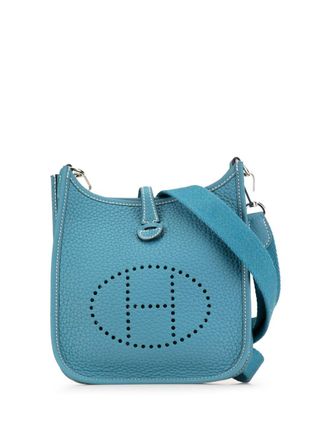 Herm&egrave;s 2023 Clemence Evelyne III TPM crossbody bag - women - Calf Leather - One Size - Blue