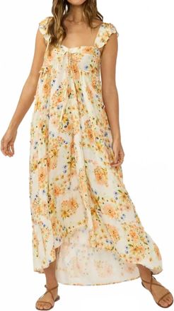 Lovestitch Margaret Midi Dress In Cream