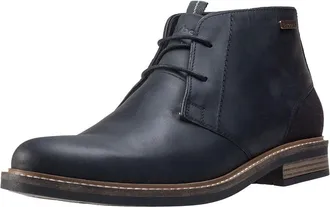Barbour Mens Readhead Office Smart Ankle Shoes Leather Chukka Boots - Black - 10.5