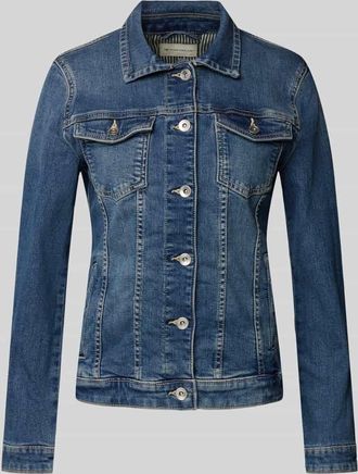 Tom Tailor Jeansjacke mit Brusttaschen in Marine, Größe XXXL