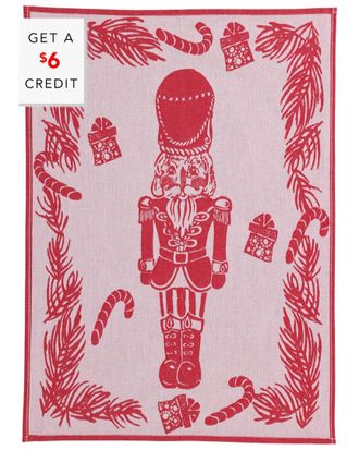 Vietri Vietri Set Of 2 Strofinaccio Nutcracker Dish Towels With $6 Credit