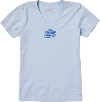 Life is good Crusher V-Neck T-Shirt