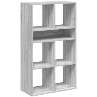 vidaXL Book Cabinet Grey Sonoma 66x31x112 cm Engineered Wood vidaXL