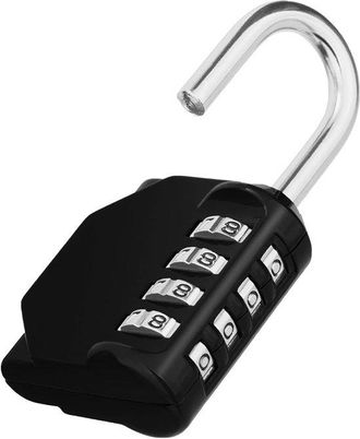 OEM Candado De Combinaci&oacute;n De 4 D&iacute;gitos - Para Gimnasio, Escuela, Puerta De Jard&iacute;n, Cobertizo, Negro