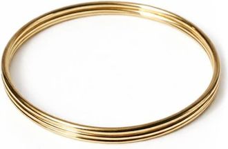 Panacea Set of 3 Skinny Bangle Bracelets in Gold at Nordstrom