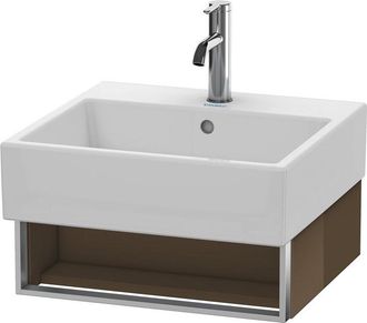 Duravit Mueble De Pared Duravit Vero Air 48,4 X 43,1 Cm, 1 Compartimento Abierto, Para Vero Air 235050, Color (frente/cuerpo): Marr&oacute;n Oliva Laca Alto Brillo -