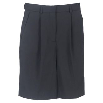 Acne Studios Tailored Bermuda Shorts in Black Polyester