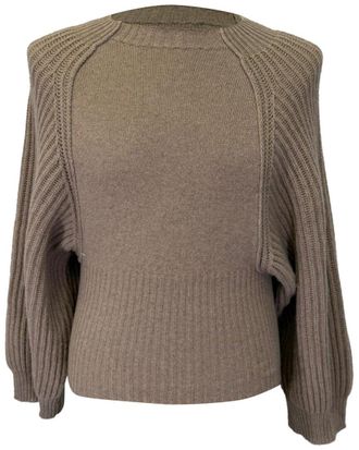 Stella McCartney Stella Mccartney Knitted Balloon-Sleeve Sweater, Size It, 40 (Authentic Pre- Loved)