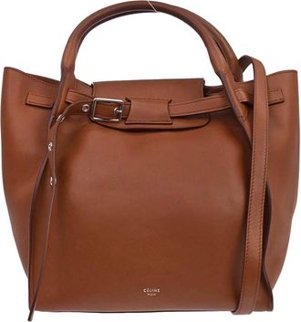 Celine Big Smooth Leather Brown Leather Handbag (Pre-Owned)