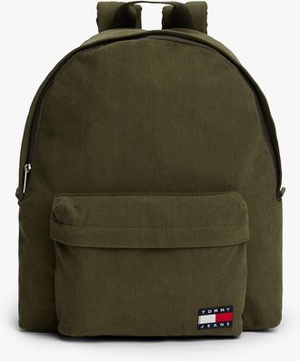Tommy Hilfiger Mens Tommy Jeans Essential Corduroy Backpack - Green